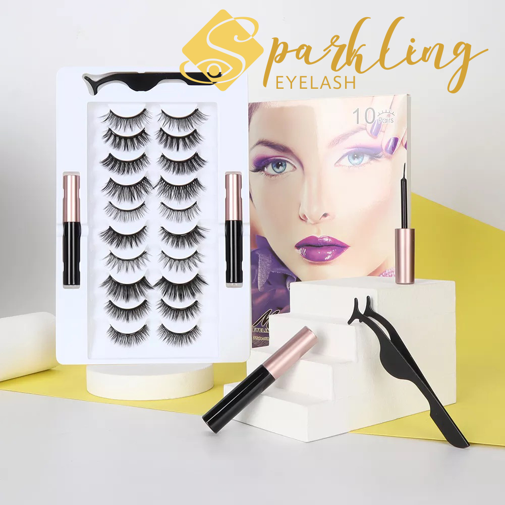 Jinis Lash Band: Clear, Cotton, Pre-Glued, lan Magnetik