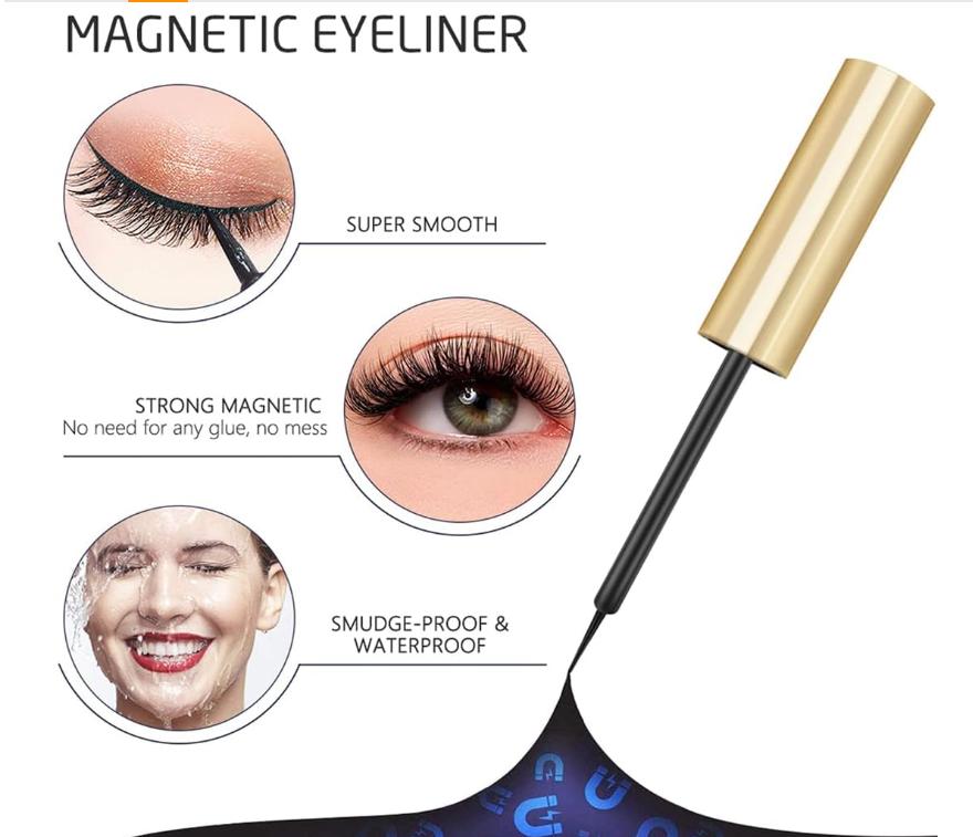 Entuk Bulu Mata sing Gampang Kanthi Eyeliner Magnetik lan Kit Bulu Mata