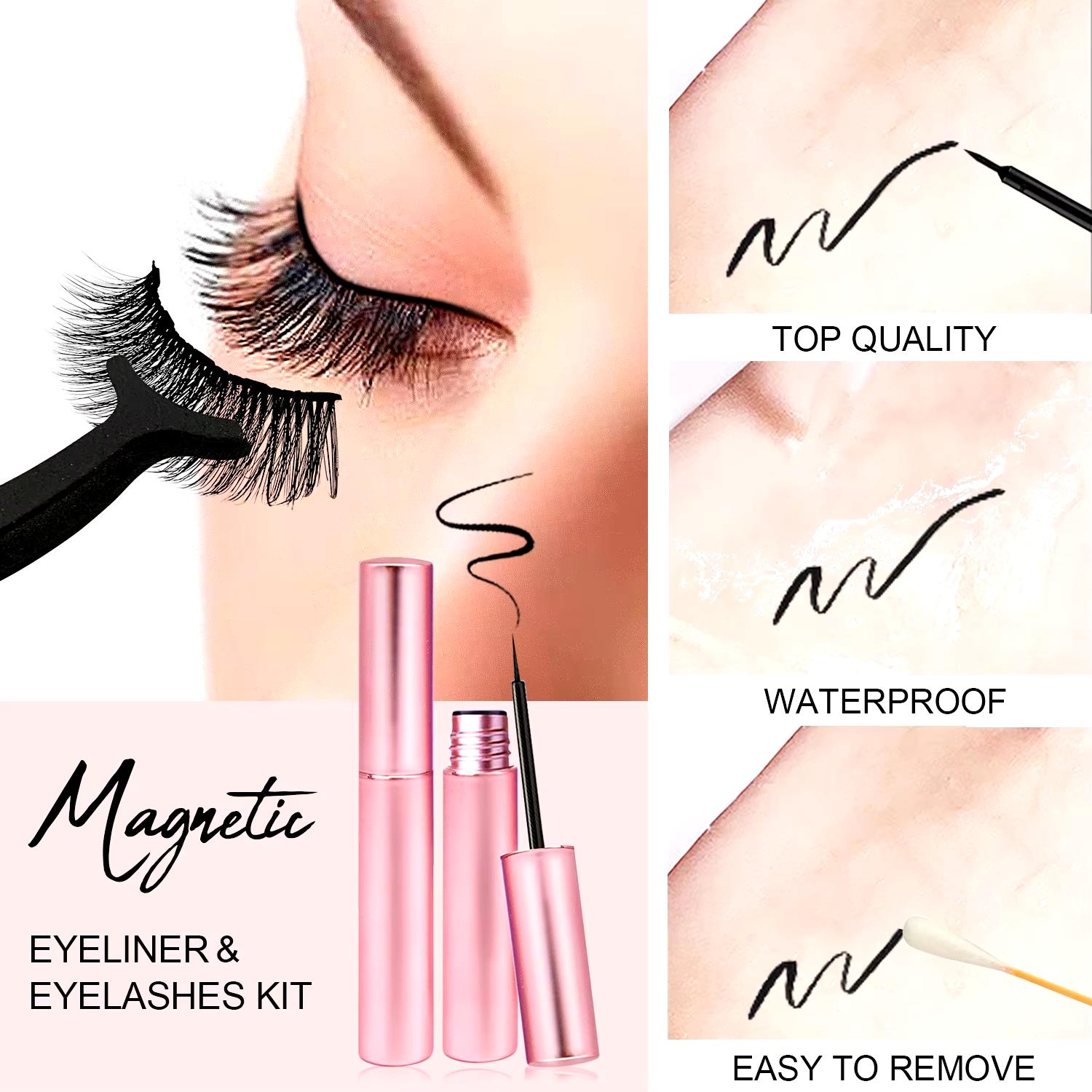 Kabeh Sampeyan Kudu Ngerti Babagan Bulu Mata Magnetik Sutra Sintetis karo Kit Eyeliner