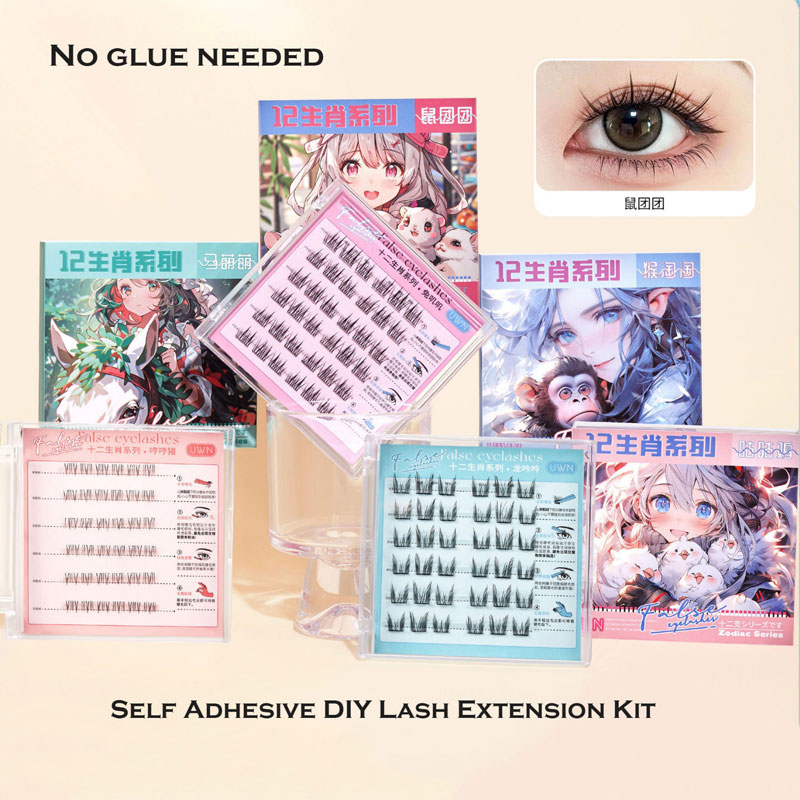 Kanthi Kit Ekstensi Lash DIY, sampeyan bisa entuk bulu mata sing sampurna tanpa lem!
