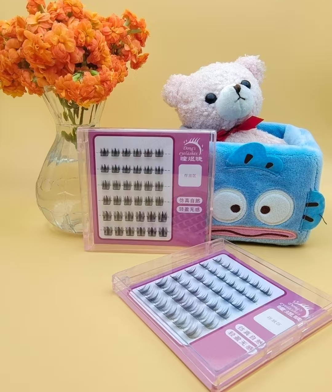 Glametake Penampilan Sampeyan nganggo Kluster Bulu Mata lan Bulu Mata Self-Adhesive DIY