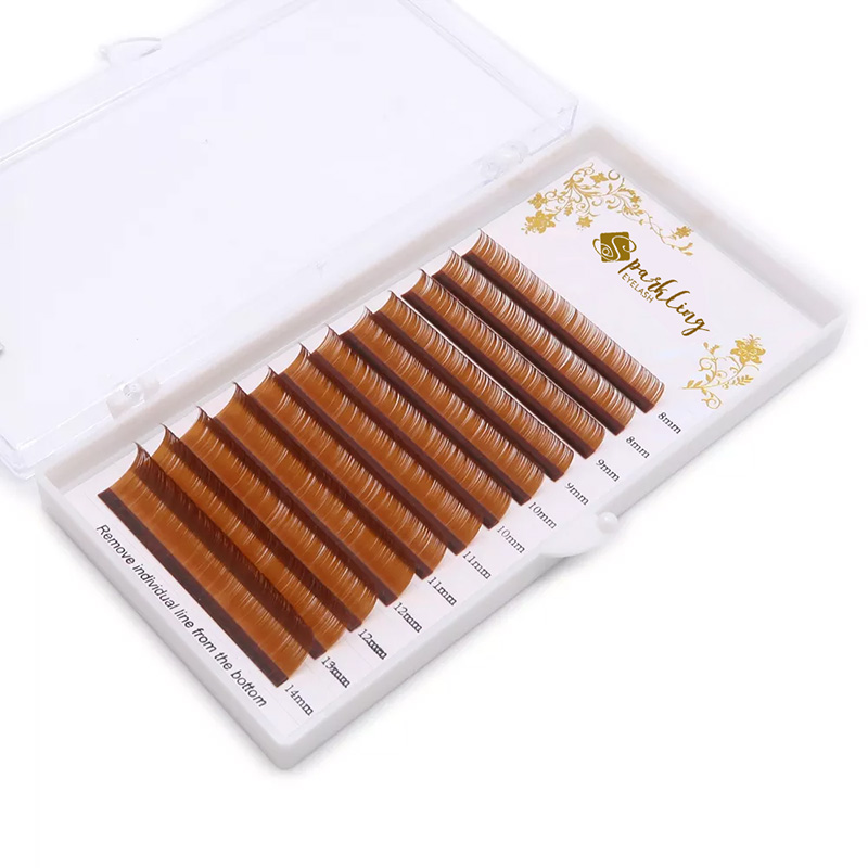 Ekstensi Bulu Mata Warna Mink Campuran Panjang Ing Siji Tray (c Curl 0.07mm 7-15mix)