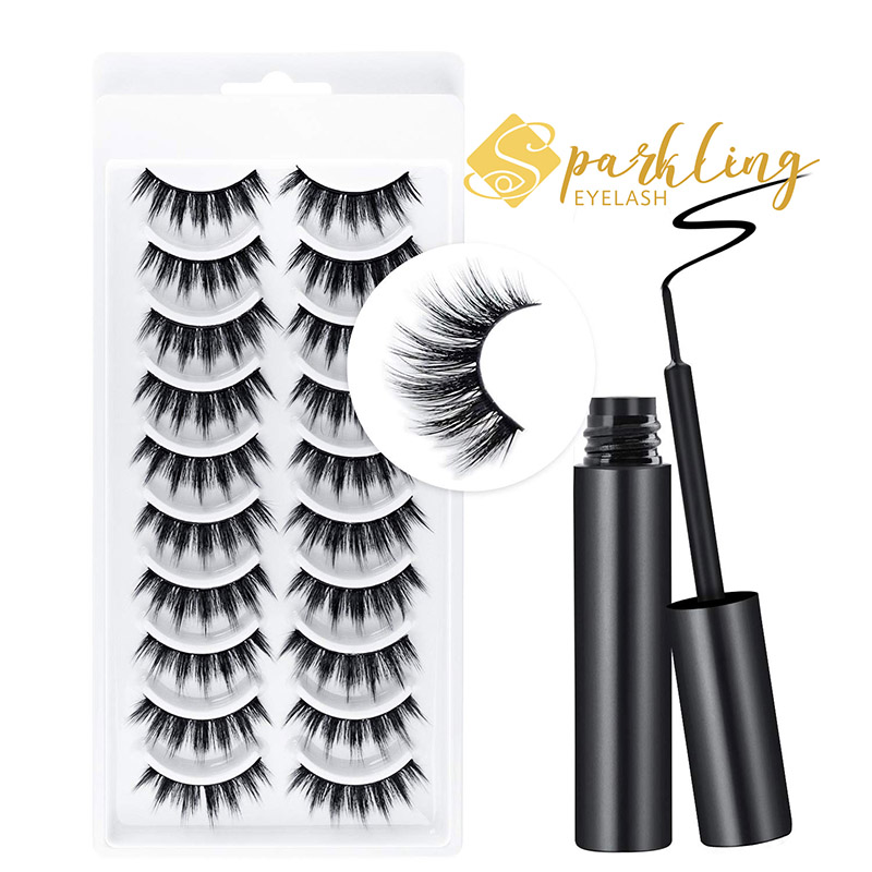 Suit Eyeliner Magnetik Label Pribadi Faux Mink Bulu Mata Magnetik