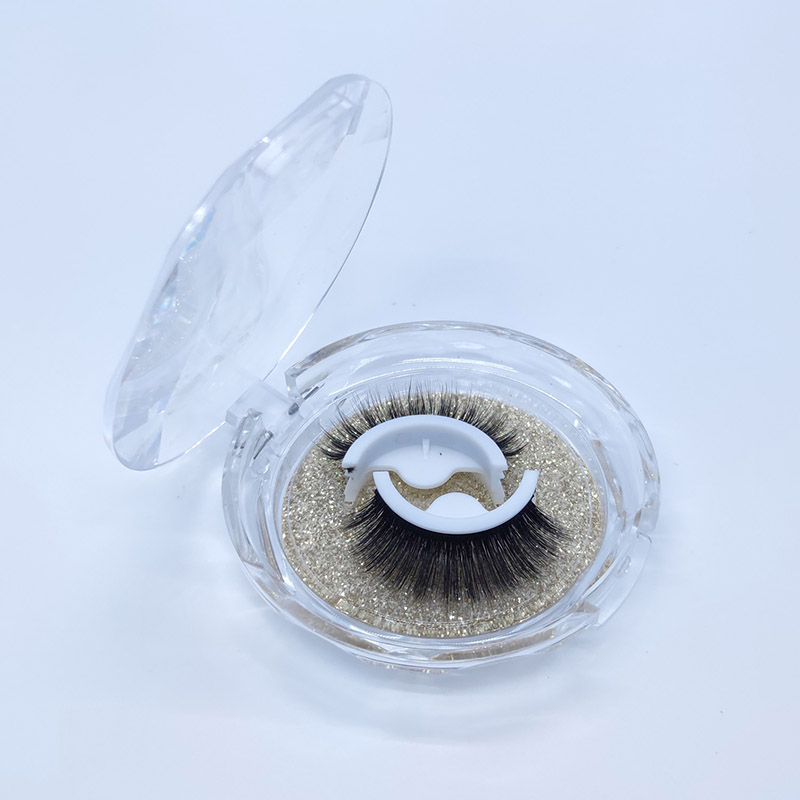 Bulu Mata Palsu Self-Adhesive Bulu Mata Wispy Kanthi Kotak Berlian